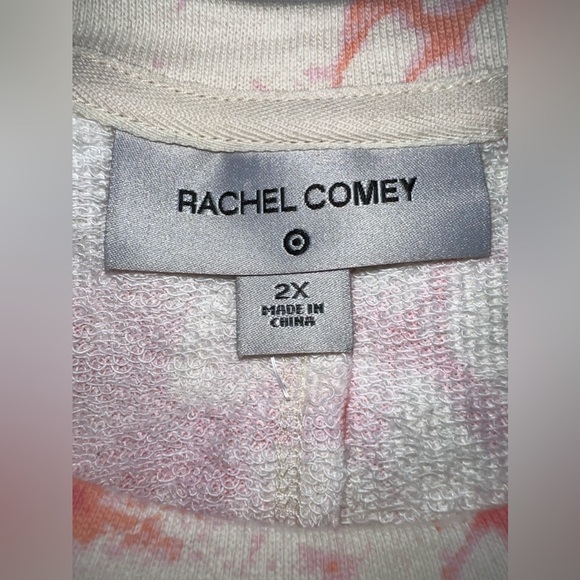 NWOT RACHEL COMEY Target Plus Tie Dye Orange French Terry Cropped Sweatshirt - Picture 8 of 8